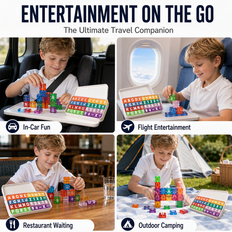 📢📢50% OFF !! ⏰Magnetic Alphabet Number Cubes for Children