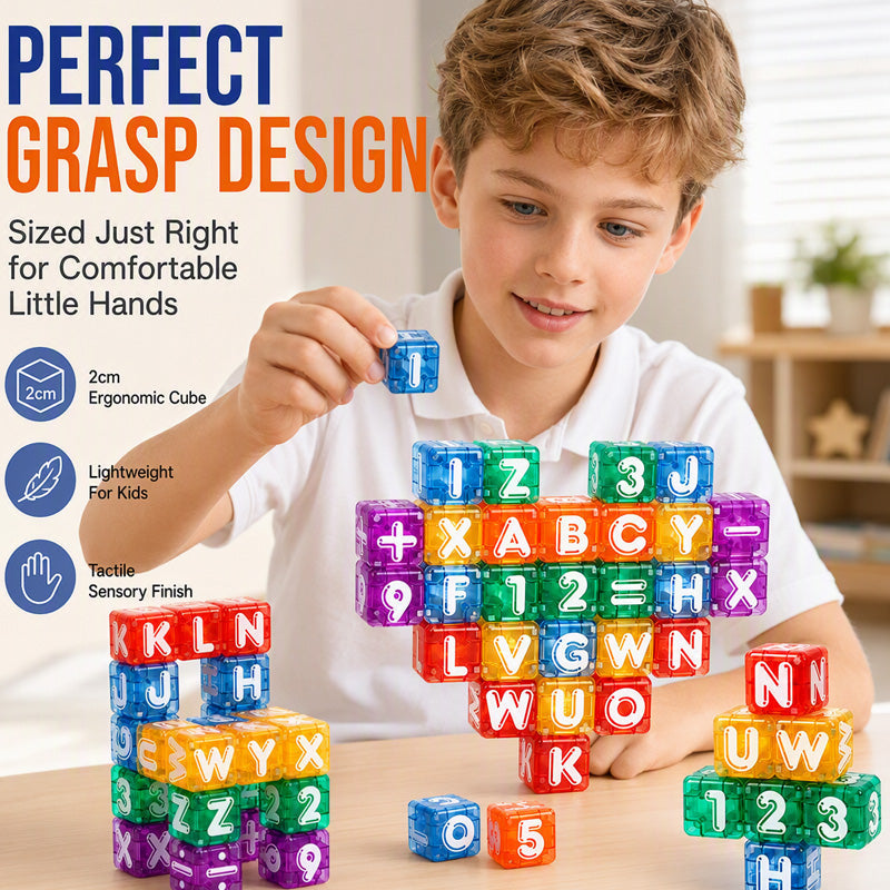 📢📢50% OFF !! ⏰Magnetic Alphabet Number Cubes for Children