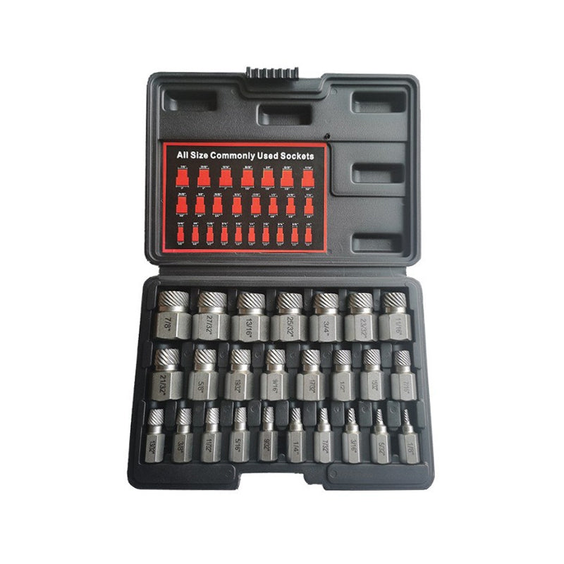 Damaged Screw Extractor Set with Storage Case