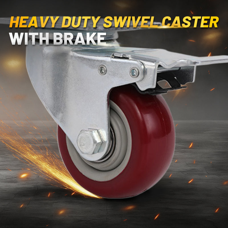 Heavy Duty Swivel Caster with Brake