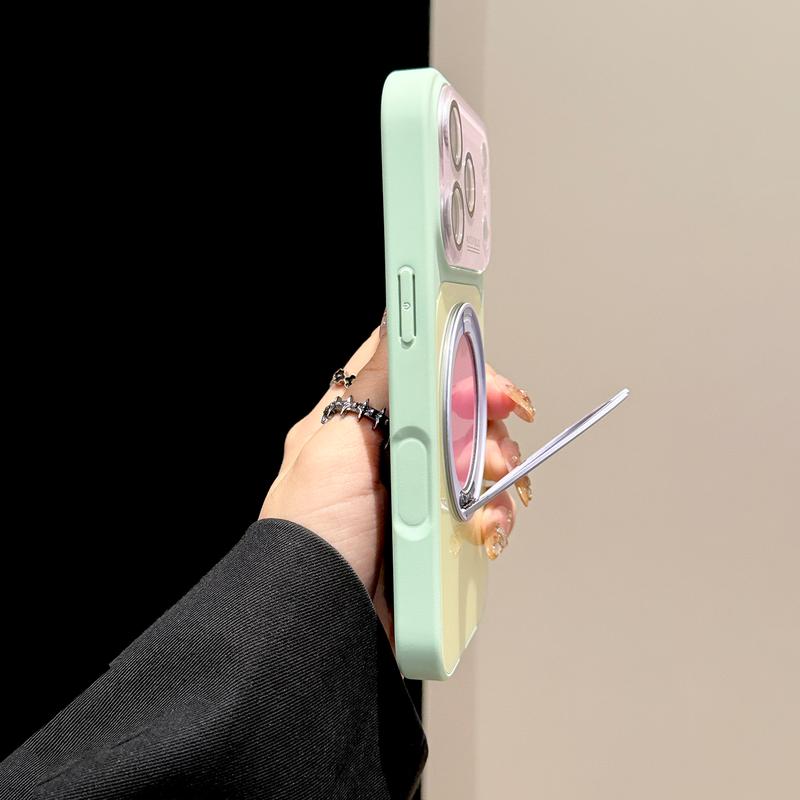 Color Block 360° Rotating Ring Stand Phone Case