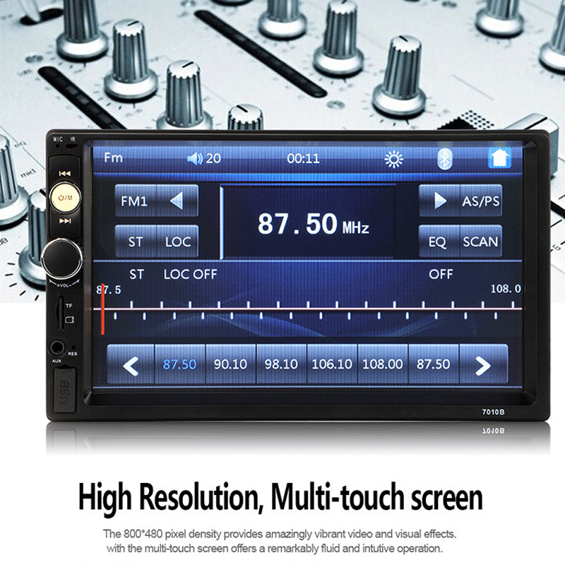 7 Inch 2 DIN Car MP5 Player Touchscreen Bluetooth Stereo Receiver