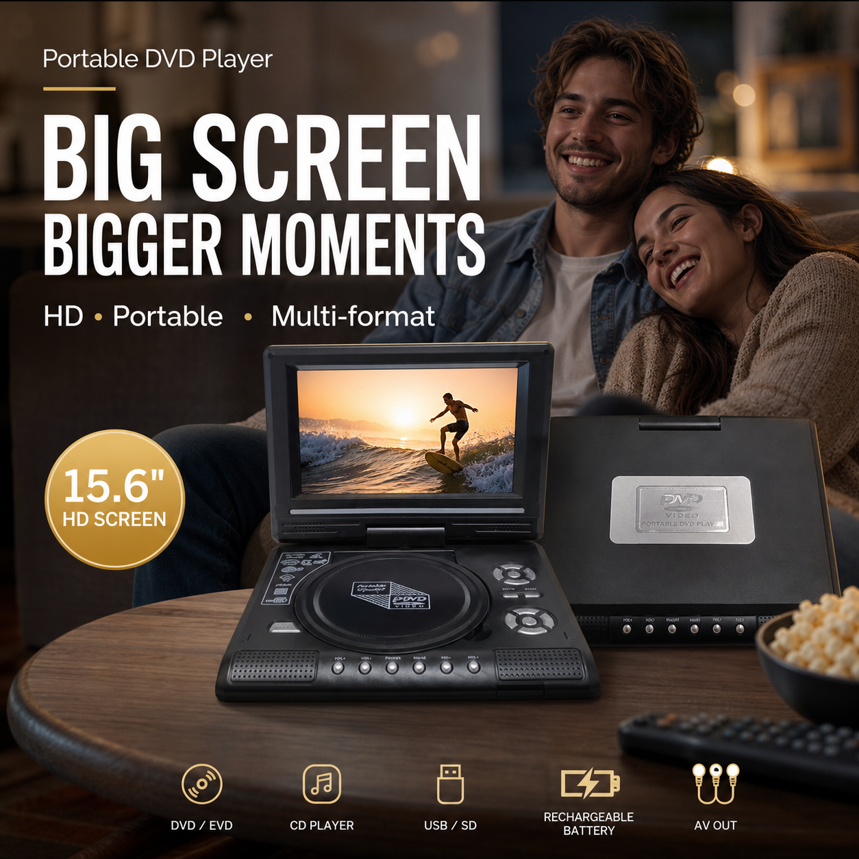 🎉 2026 Sale — Over 26,000 Sold! 📺 7.8" Portable DVD Player – HD Screen, Plays DVD/CD/USB/SD – Perfect for Road Trips & Home Movie Nights! ✨