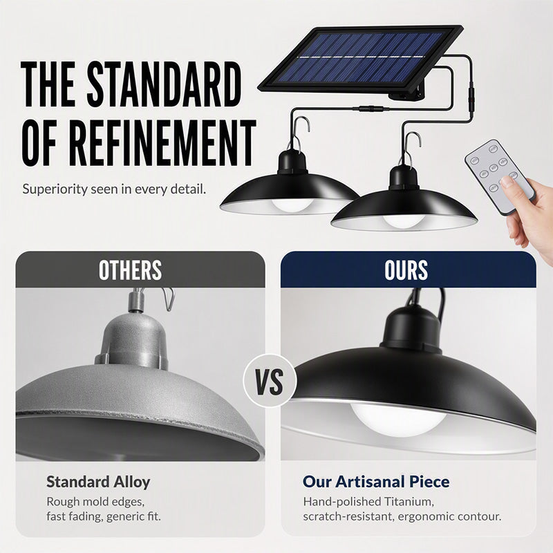 📢📢50% OFF !! ⏰Waterproof Outdoor Solar-Powered Hanging Light