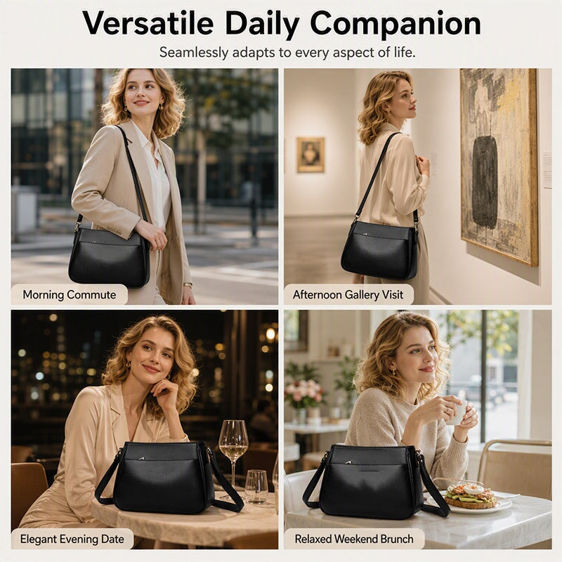 🎉 LIMITED TIME 50% OFF! 👜 Women’s Elegant Shoulder Crossbody Bag – Urban Minimalist Design, Spacious Interior & Quality PU Leather ✨