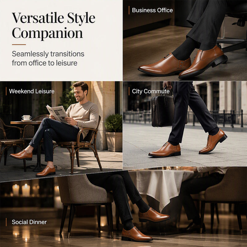 Men's Slip-On Pointed Toe Casual Shoes