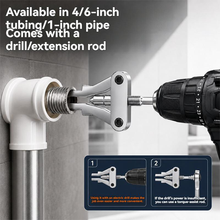 🪛⚡Broken Pipe & Thread Extractor Tool for 1/2", 3/4" & 1" Pipes🔧