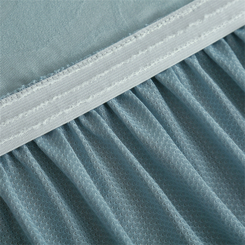 🛋️🛡️Full-Coverage Jacquard Sofa Slipcover with Ruffled Skirt