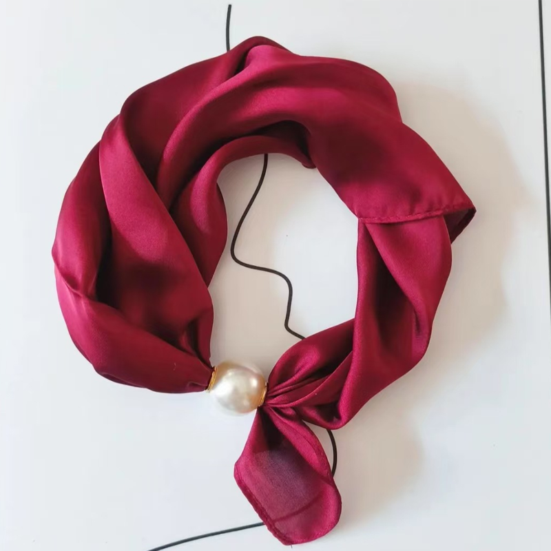 No-Tie Magnetic Pearl Clasp Soft Scarf💟Everyday Versatile Pieces