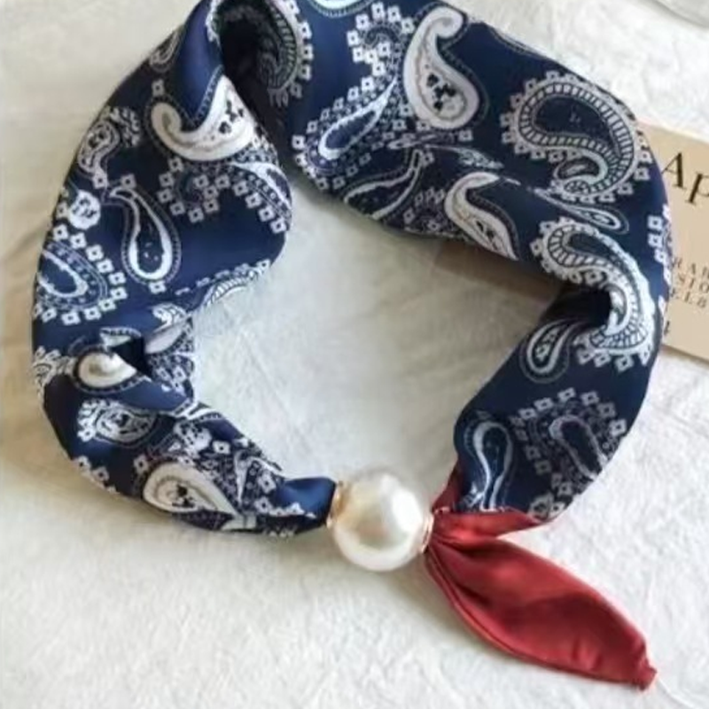 No-Tie Magnetic Pearl Clasp Soft Scarf💟Everyday Versatile Pieces