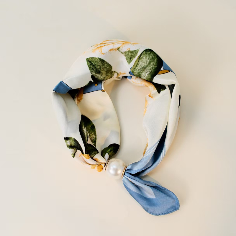 No-Tie Magnetic Pearl Clasp Soft Scarf💟Everyday Versatile Pieces