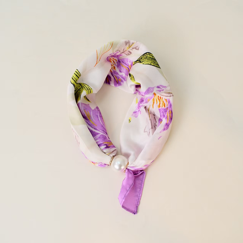 No-Tie Magnetic Pearl Clasp Soft Scarf💟Everyday Versatile Pieces