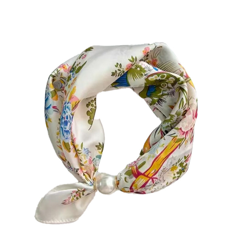 No-Tie Magnetic Pearl Clasp Soft Scarf💟Everyday Versatile Pieces