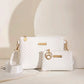 📢📢50% OFF !! ⏰Women Wave Embossed Crossbody Bag Set Wide Strap Commuter Shoulder Bag