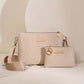 📢📢50% OFF !! ⏰Women Wave Embossed Crossbody Bag Set Wide Strap Commuter Shoulder Bag