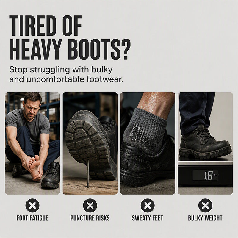 Casual Slip On Steel Toe Safety Loafers for Men Women