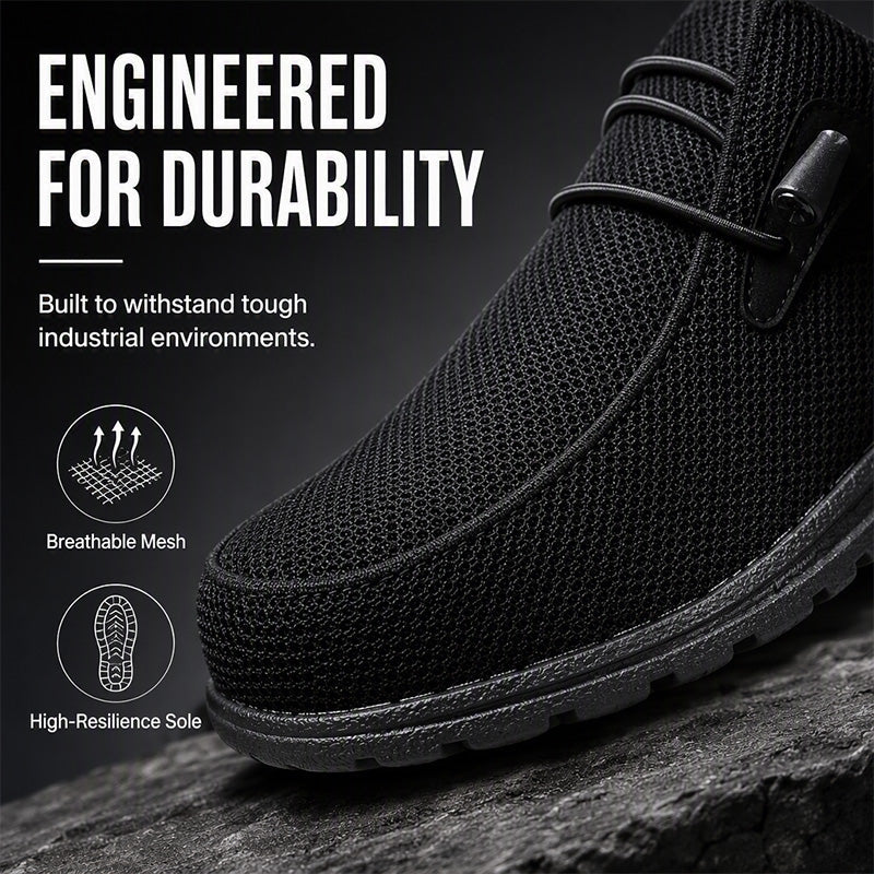 Casual Slip On Steel Toe Safety Loafers for Men Women