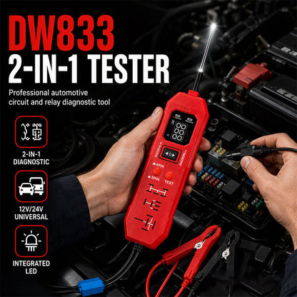 Automotive Circuit Tester with Digital Display