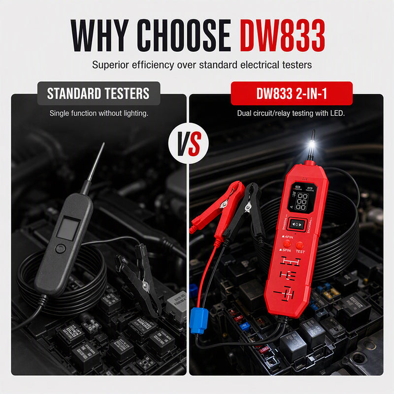 Automotive Circuit Tester with Digital Display