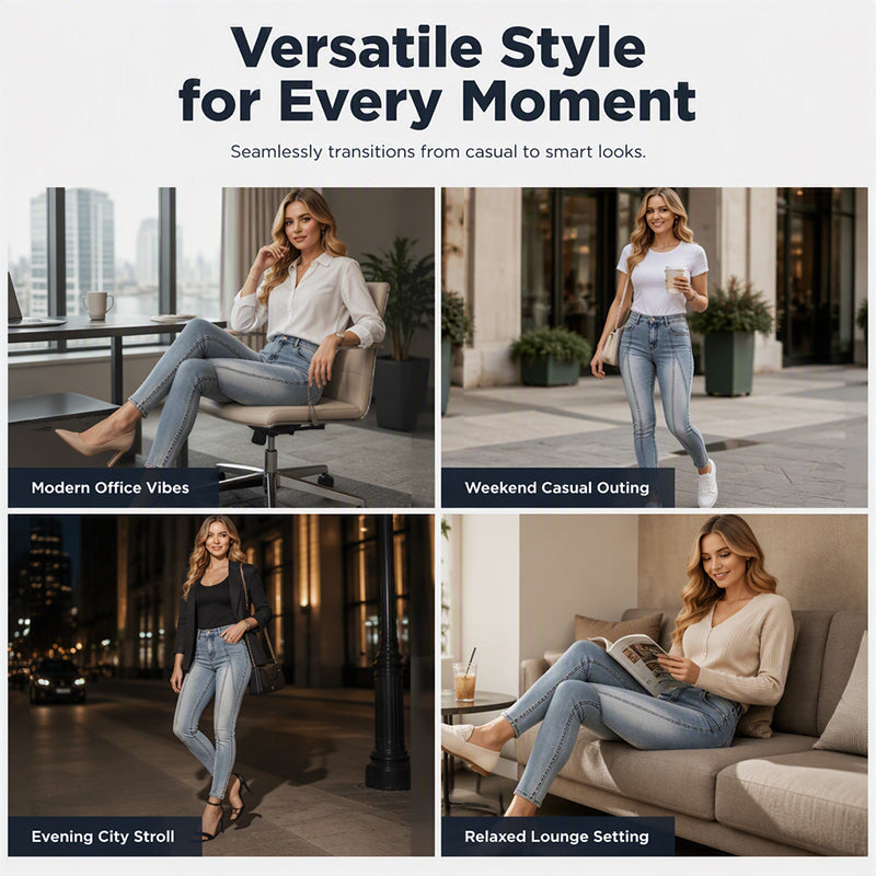 Women's High Waisted Slimming Skinny Jeans