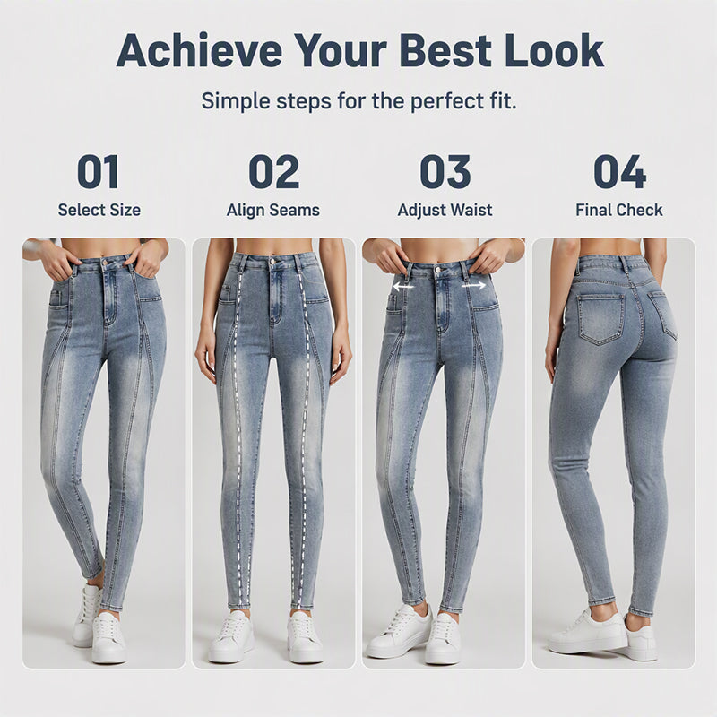 Women's High Waisted Slimming Skinny Jeans