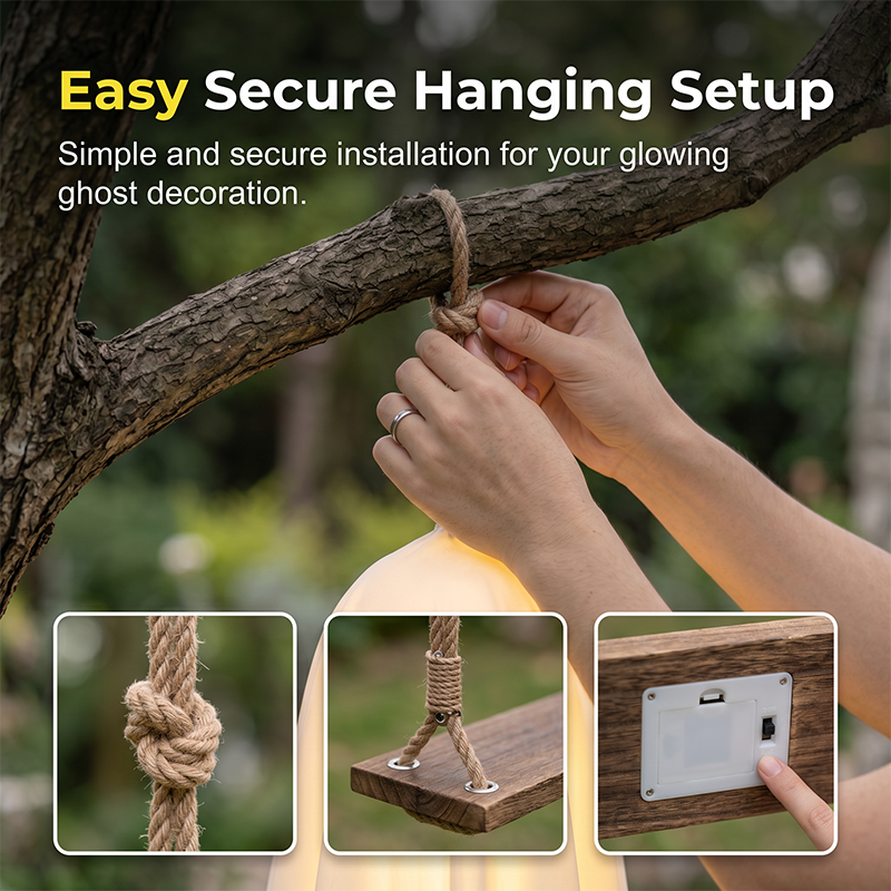 Halloween Hanging Swing Ghost