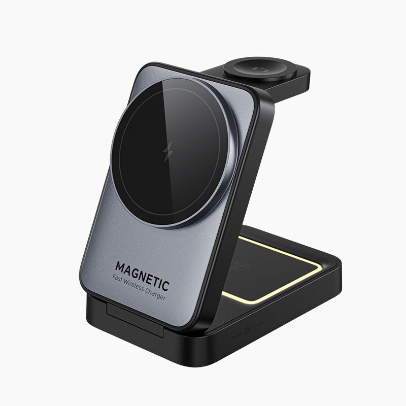 Foldable 3-in-1 15W Fast Wireless Charger