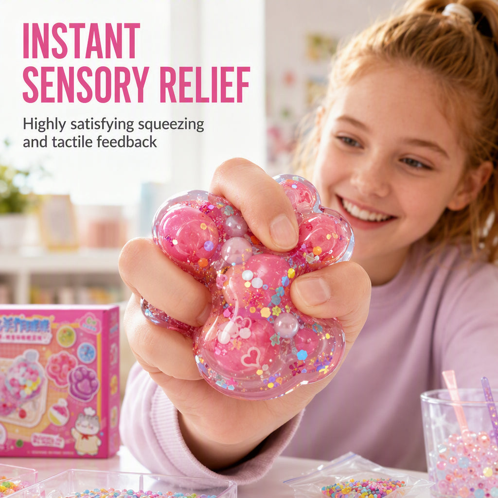 ✨ DIY Fried Ice Squishy Toy Kit – Creative, Sensory‑relief, All‑in‑one 🎨