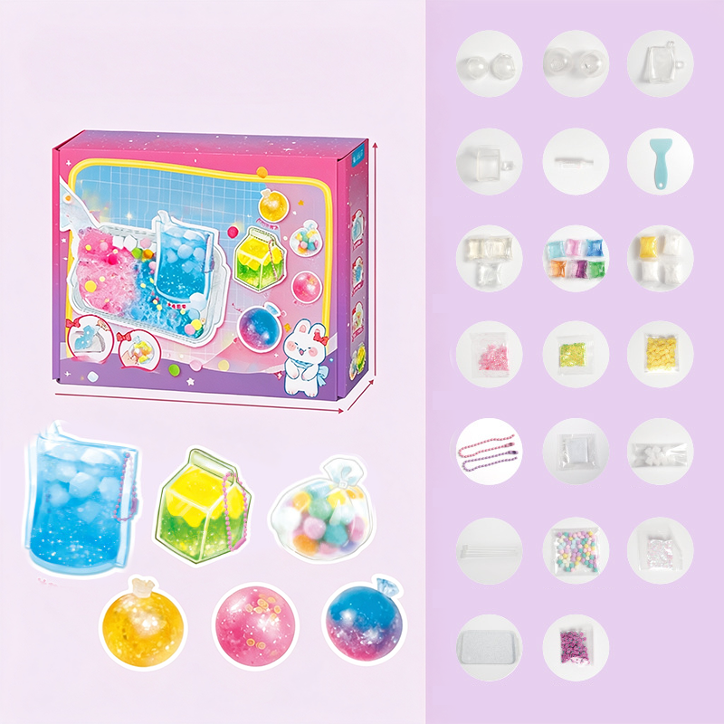 ✨ DIY Fried Ice Squishy Toy Kit – Creative, Sensory‑relief, All‑in‑one 🎨