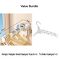 Foldable Telescopic Suction-Cup Hanger Rack