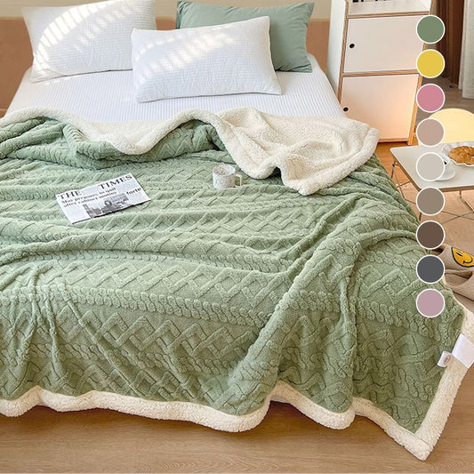 📢📢50% OFF !! ⏰Thickened Imitation Cashmere Throw Blanket