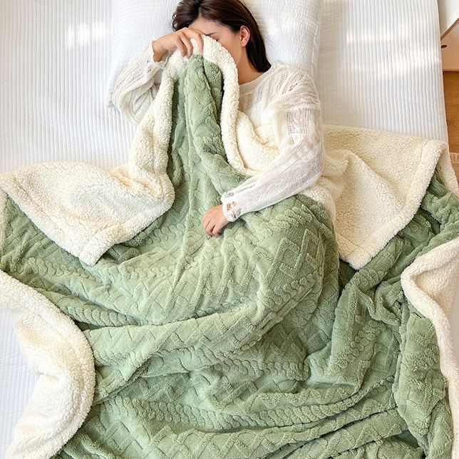 📢📢50% OFF !! ⏰Thickened Imitation Cashmere Throw Blanket