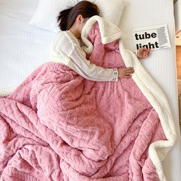 📢📢50% OFF !! ⏰Thickened Imitation Cashmere Throw Blanket