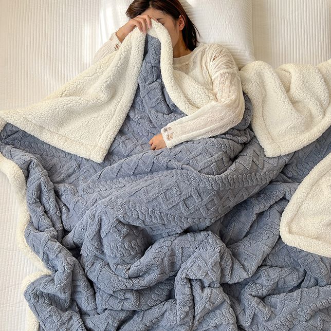 📢📢50% OFF !! ⏰Thickened Imitation Cashmere Throw Blanket