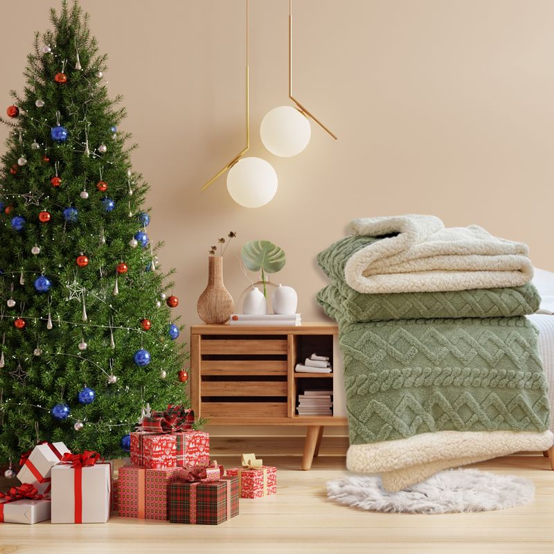 📢📢50% OFF !! ⏰Thickened Imitation Cashmere Throw Blanket
