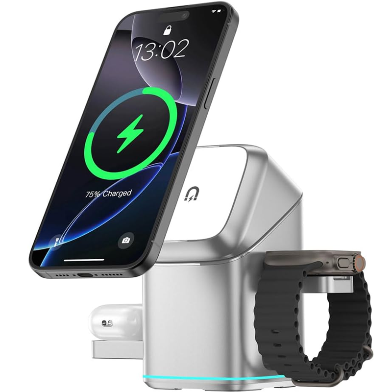 3-in-1 Wireless Magnetism Fast Charging Stand
