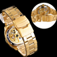 ⏳Time-Limited Special⏰Skeleton Automatic Watch – See The Movement, Feel The Craft – Self-Winding, Gold-Tone, Dress-Casual Style for Every Occasion 💼