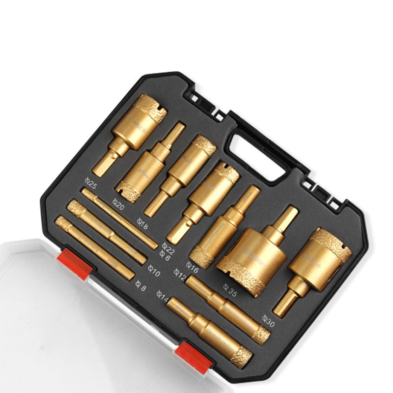 ⏳🔥LIMITED-TIME 50% OFF! ⏰🔧✨ 12-Piece Dry Diamond Tile Hole Saw Kit