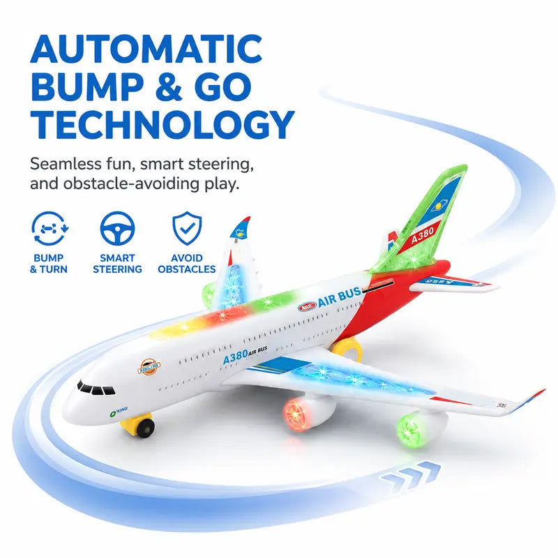 ✈️ LIMITED‑TIME 50% OFF! 💡 Electric Model Aircraft with Sound and LED Lights – Interactive, Eye‑Catching, Sturdy ✨