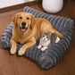 🎉 LIMITED TIME 50% OFF! 🛋️ Cozy Sofa Pet Bed – Ultra-Comfortable, Raised Bolster Edges & Super-Soft Ribbed Plush – Fits Cats & Dogs ✨