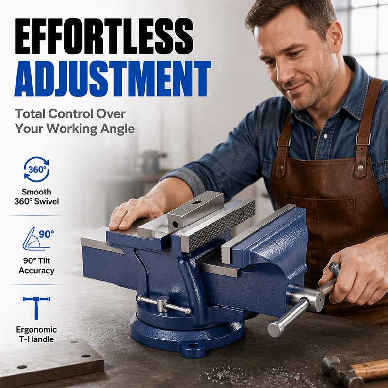 Wide-Opening Bench Vise