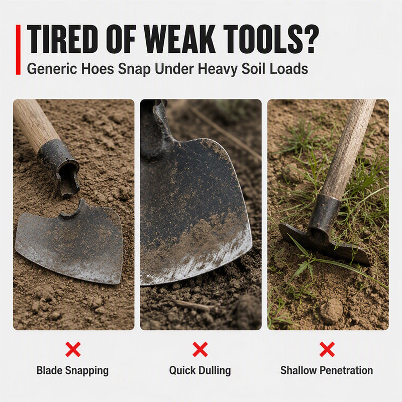 📢📢50% OFF !! ⏰Heavy Duty Manganese Steel Flat Hoe Head