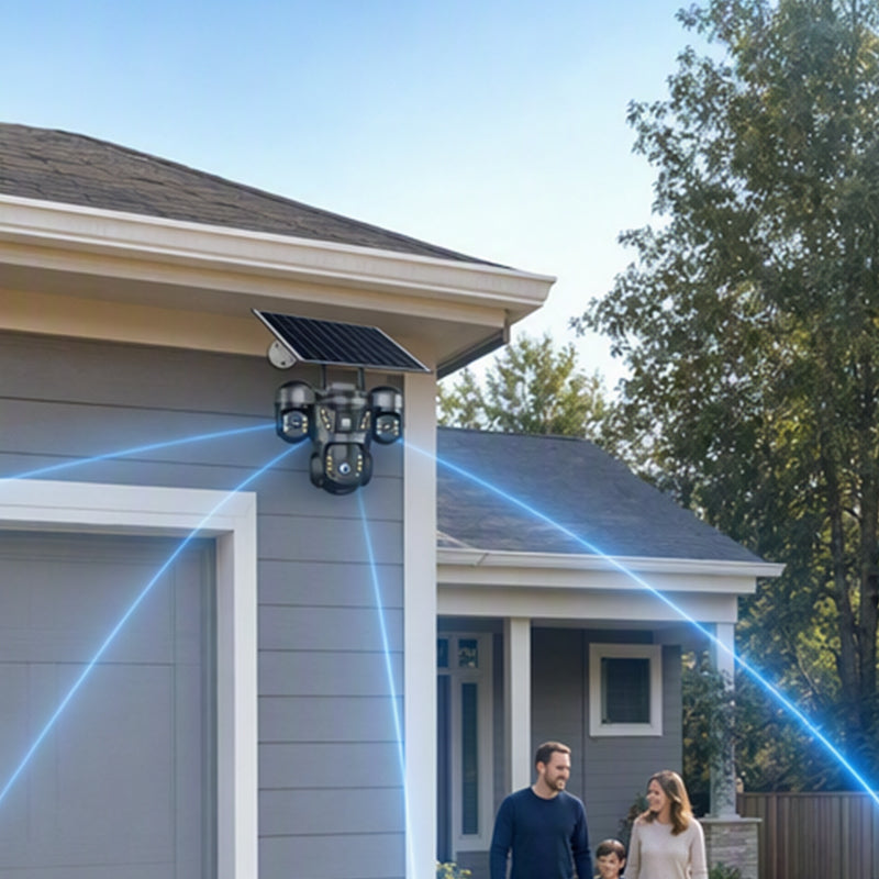 📡 LIMITED‑TIME 50% OFF! ⚡ Solar Triple‑Lens WiFi Security Camera – Smart, Wireless, All‑weather ☀️
