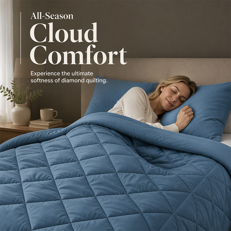 🛏️ Stop waking up cold and tangled — this 3-piece quilted set stays fluffy, breathes all season, and makes your bed look like it belongs in a hotel. 🏨