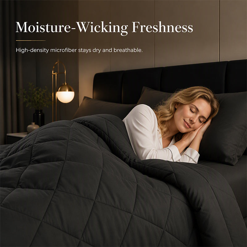 🛏️ Stop waking up cold and tangled — this 3-piece quilted set stays fluffy, breathes all season, and makes your bed look like it belongs in a hotel. 🏨