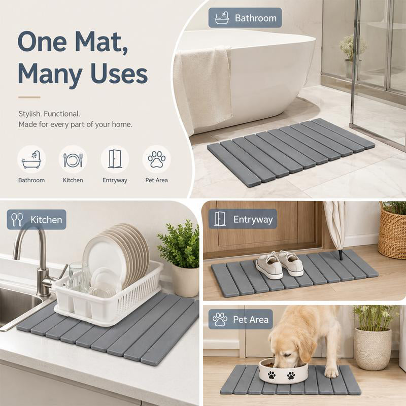 Foldable Diatom Mud Dish Drying Mat