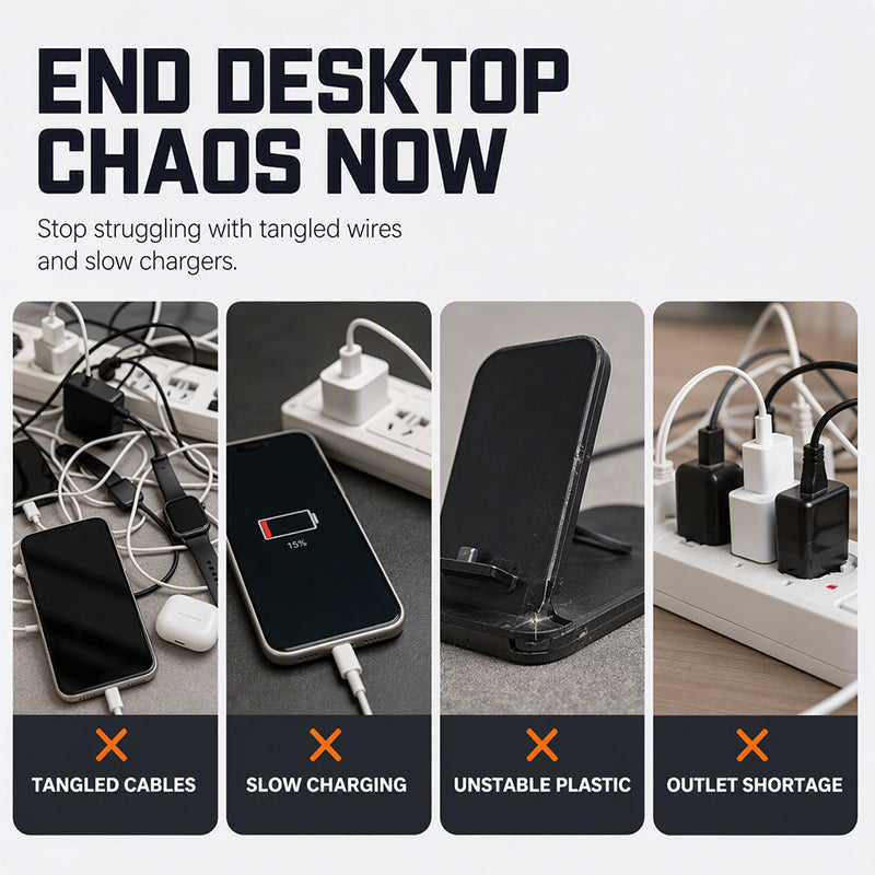 ⚡📱4-in-1 Magnetic Wireless Charging Station