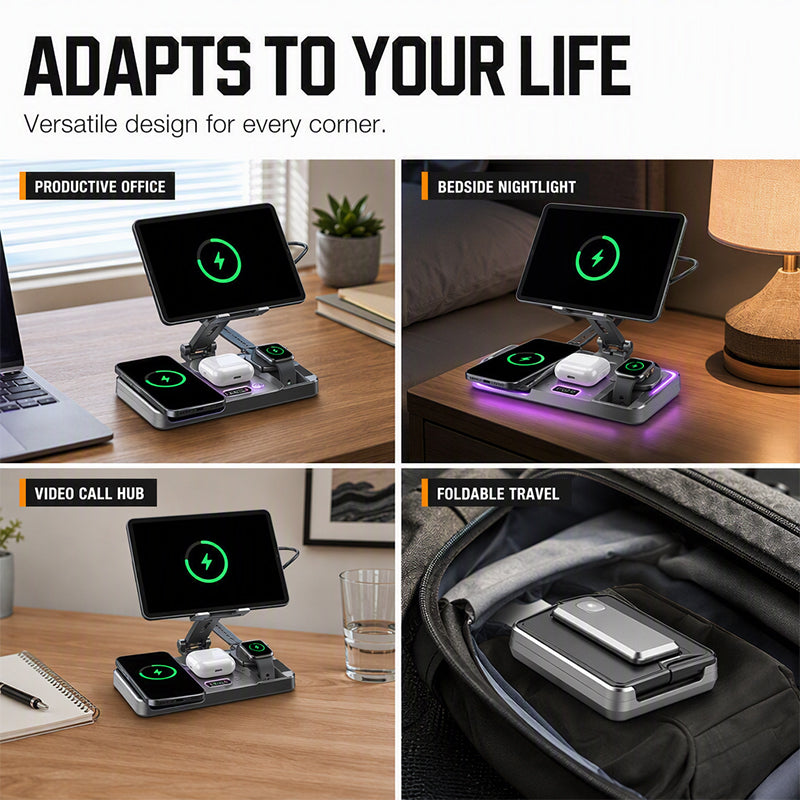 ⚡📱4-in-1 Magnetic Wireless Charging Station