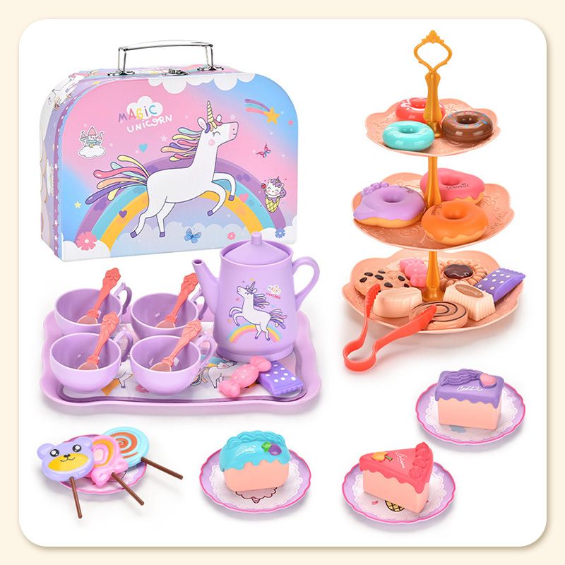 ⏳Time-Limited Special⏰Unicorn Castle Pretend Teapot Set – Kid‑safe, Portable, Imagination‑boosting ✨