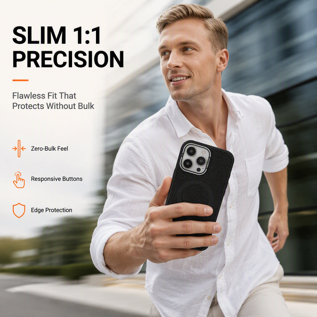 Heat Dissipating Honeycomb Magnetic Phone Case with Kickstand